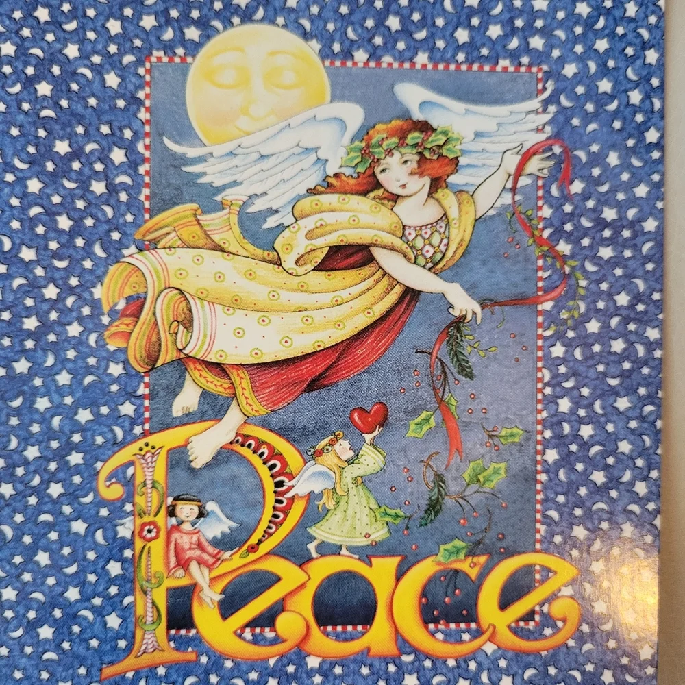 Mary Engelbreit Notecards (6) ~ Cute & Whimsical ~ Peace & Abe Lincoln Quote